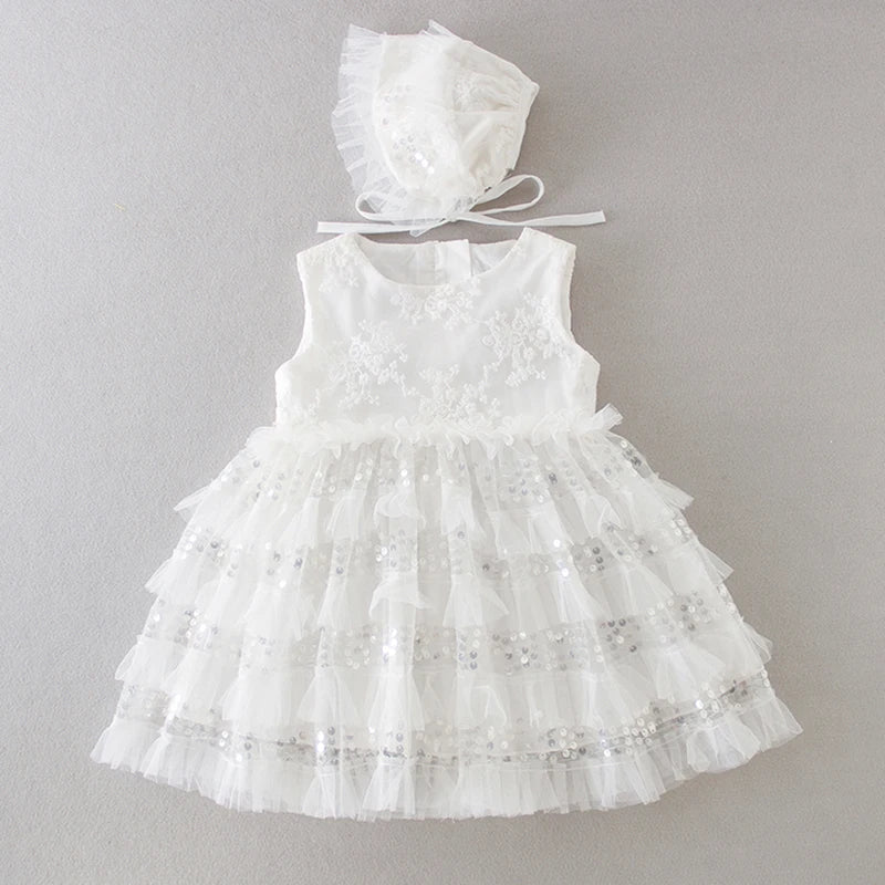 Baby Girls Dress Lace Princess Dress Infant Dresses Baptism Costume Baby Birthday Wedding Party Dress Prom Evening Dress 0-24M