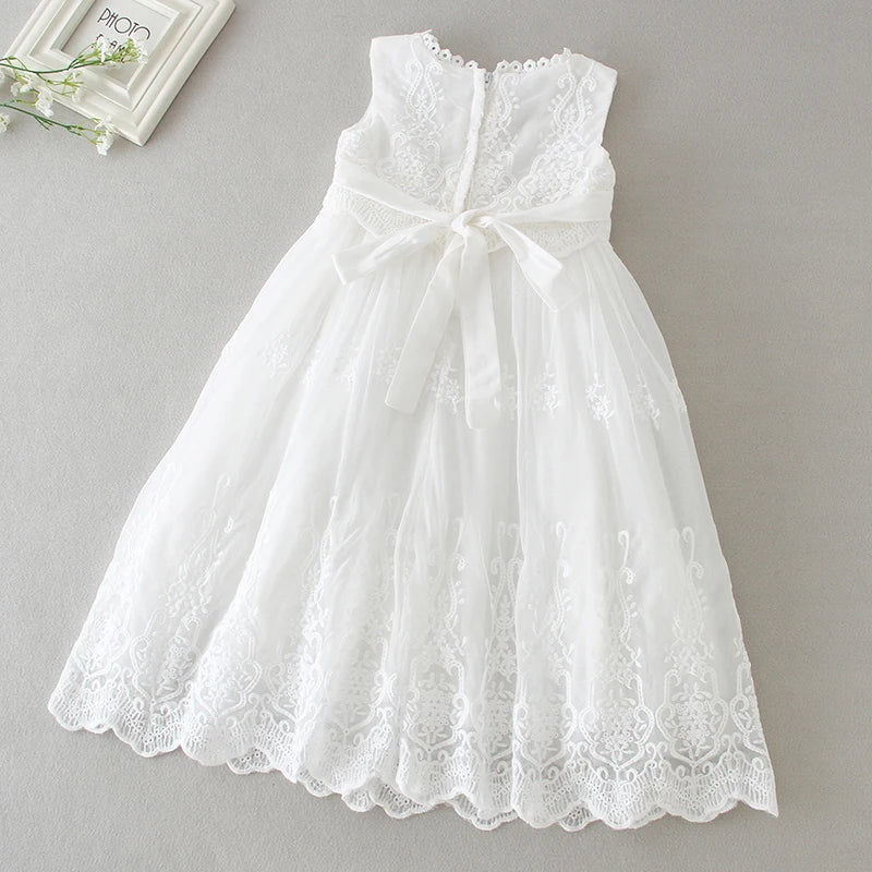 Baby Girls Dress Lace Princess Dress Infant Dresses Baptism Costume Baby Birthday Wedding Party Dress Prom Evening Dress 0-24M