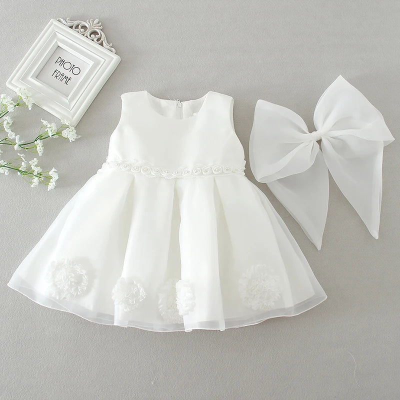 Baby Girls Dress Lace Princess Dress Infant Dresses Baptism Costume Baby Birthday Wedding Party Dress Prom Evening Dress 0-24M