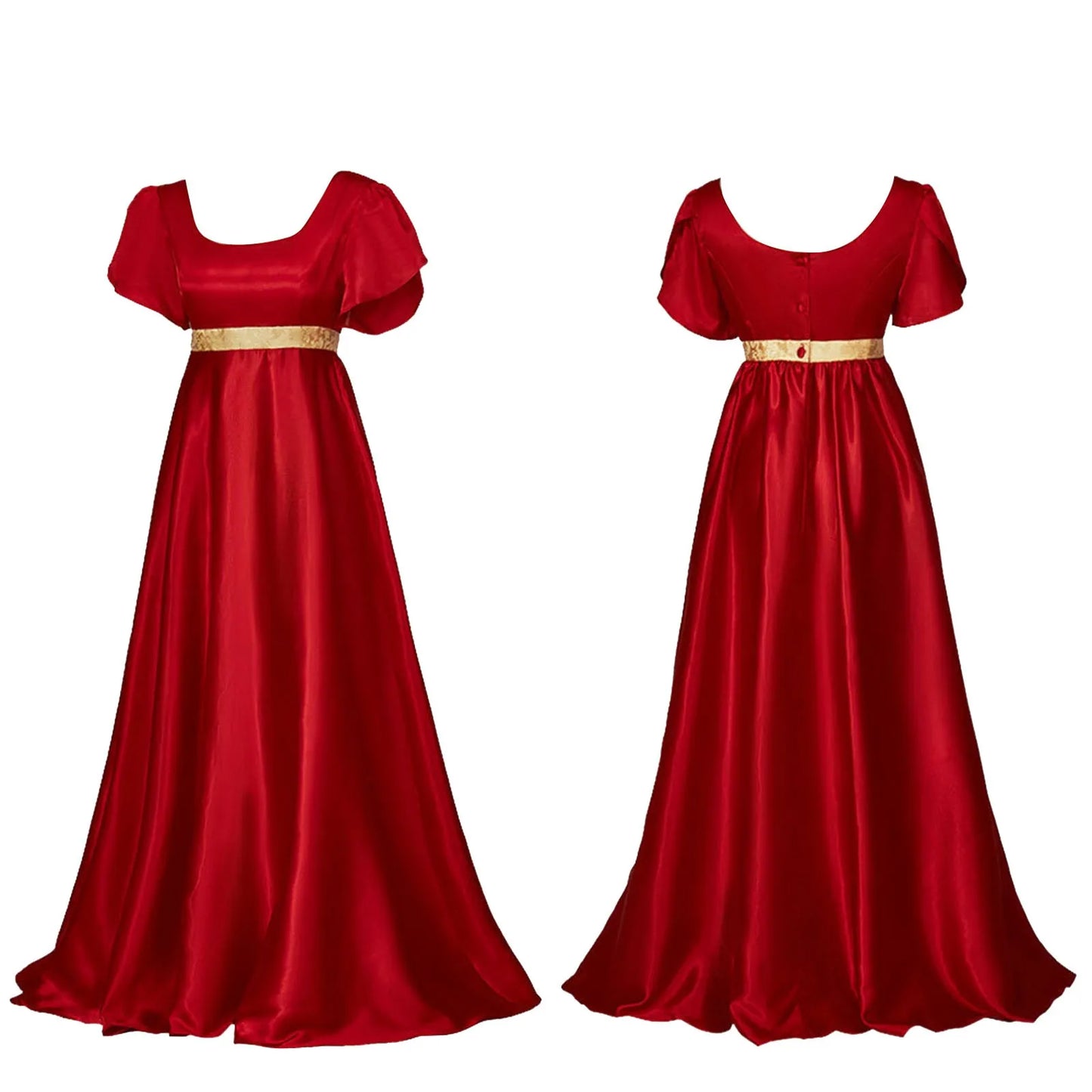 Medieval Dress Satin Vintage Renaissance Victorian Ball Gown Elegant High Waist Princess Dresses For Women Gothic Maxi Dress