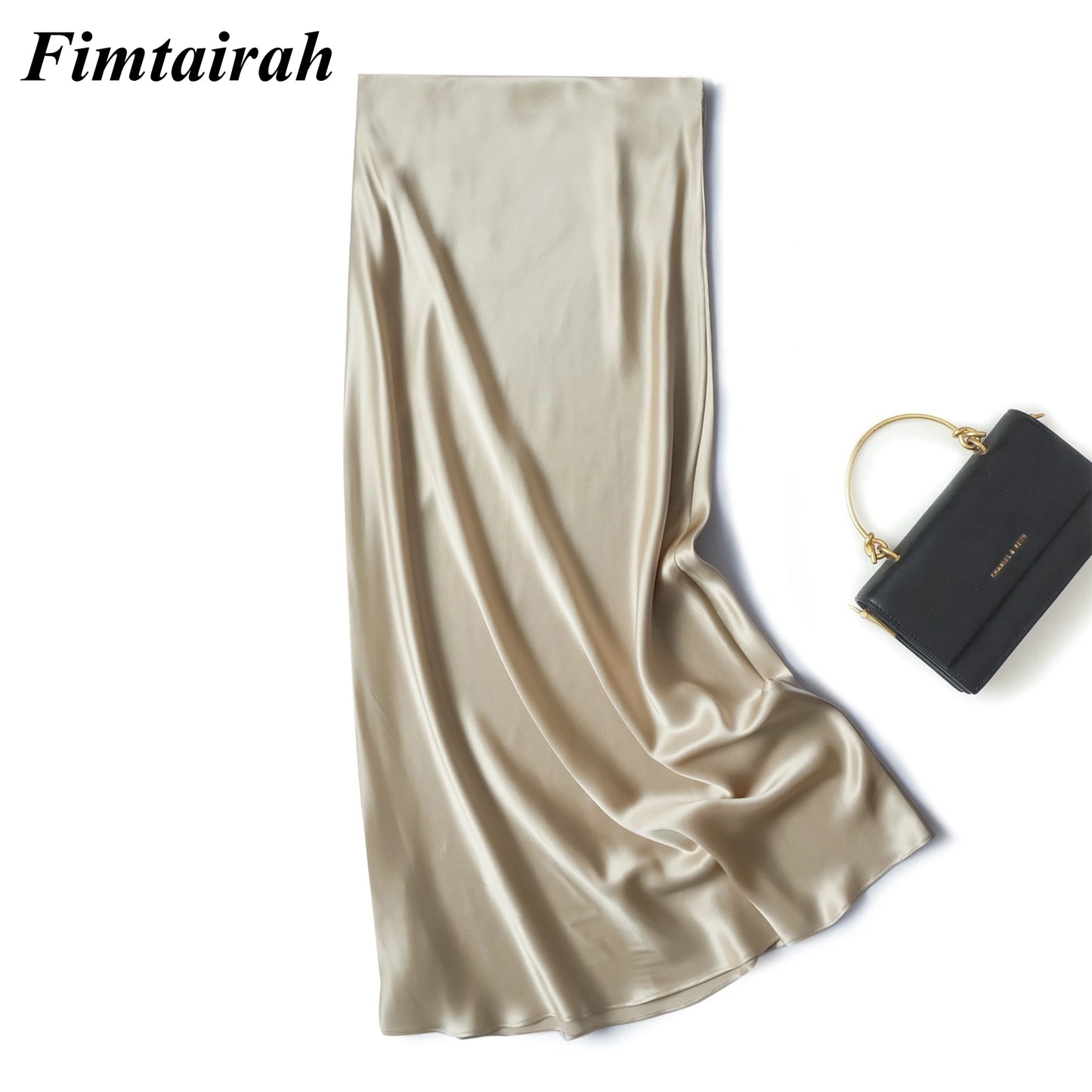 Fimtairah New Silk Pants Bottom Match Tops Spring Summer 2024 Spring Summer Cool Beautiful  Dress   High -waisted   Half Skirt